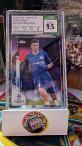 2019-20 Topps Chrome UEFA CL Mason Mount RC Purple Carbon Fiber - Picture 1 of 2
