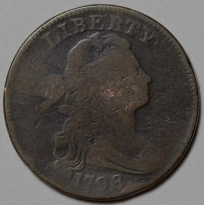 1798 Draped Bust Large Cent - 1st Hair Style - US 1c Copper Coin - Image 1 of 4