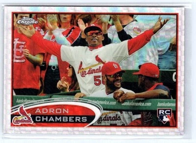 ADRON CHAMBERS  CARDINALS RC  2012 TOPPS CHROME #153 - XFRACTOR REFRACTOR  - Image 1 of 2