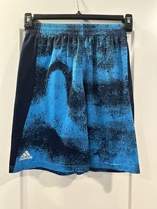 Boys Adidas Climate Navy Blue Athletic Shorts M 10/12 - Picture 1 of 7