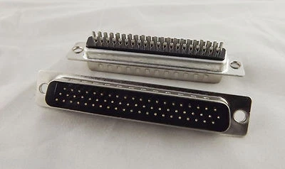 1pcs 62 Pin 3 Rows D-SUB DB62 Male Plug Solder Type Straight Connector Adapter - Image 1 of 4