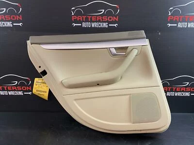 2008 AUDI A4 REAR DRIVER POWER INSIDE INTERIOR DOOR TRIM PANEL TAN TRIM CODE Foto 1 de 4