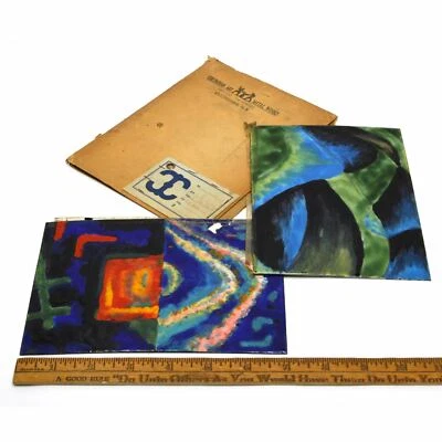 Antigua MUESTRA DE VENDEDOR (?) Azulejo/Panel Pintado "OBRAS METÁLICAS DE ARTE COLOMBIANO" (8 de 8) Foto 1 de 4