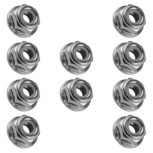 10x Flanged Nylok Nut For Polaris 7542153 1/4-20 - Picture 1 of 7