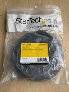 STARTECH DVIDSMM25 DVI-D SINGLE LINK DIGITAL VIDEO MONITOR CABLE M/M 25' NEW - Afbeelding 1 van 5