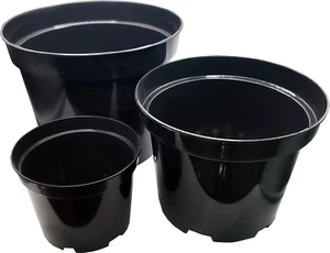 Plant Flower Pots Round 1/2/5 L Plastic Nursery Hydroponic Grow Garden Pot - Picture 1 of 5