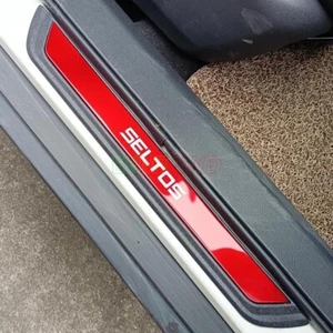 For Kia Seltos 2025 Chrome Car Door Sill Scuff Plate Entry Guard Protector Cover - Picture 1 of 6