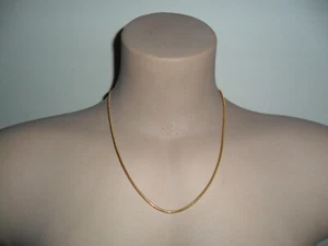 Frey Wille FREYWILLE Snake Chain 24K Gold plated 50 cm Made in Germany NEW - Bild 1 von 13