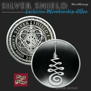 SILVER SHIELD 1 OZ PROOF | 2021 | UNALOME - SACRED GEO SERIES # 8 (Low Mintage) - Picture 1 of 10