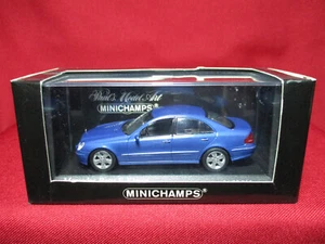 1/43 Scale 2002 Mercedes Benz E-Class Blue Ltd Ed 2016 pcs Minichamps Spark TSM - Picture 1 of 4
