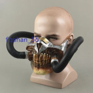 Mad Max Cosplay Mask Half Face Mask Live Props Halloween COS Props Funny Helmet - Picture 1 of 9
