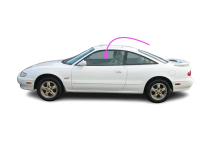 Fits: 1993-1996 Mazda MX6 2D Coupe Driver Side Left Front Door Window Glass - Image 1 of 4