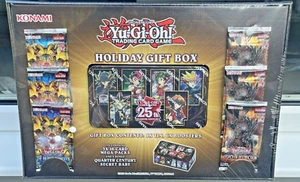 YU-GI-OH TCG 25TH QUARTER CENTURY 1ST EDITION HOLIDAY GIFT BOX *FACTORY SEALED* - Picture 1 of 6