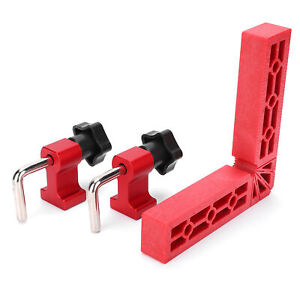 90 Degree Positioning Square Right Angle LType Ruler Clamp Woodworking Tool HH0