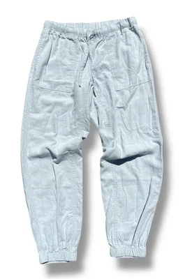 Pantalones de chándal Love Tree para mujer mezcla de lino talla M azul claro salón informal Foto 1 de 4