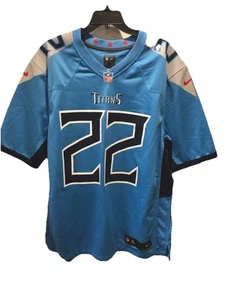 Tennessee Titans Jersey Mens XL Light Blue #22 Derrick Henry Nike On Field NFL - Picture 1 of 6