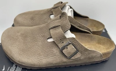 Sandalias Birkenstock Boston Mule Zuecos Gamuza Toboganes Para Hombre 44 (11-11.5) Foto 1 de 4