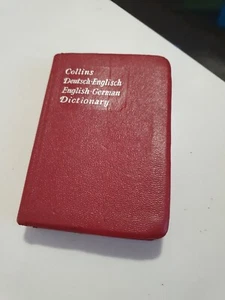 Collins English German Dictionary Vintage Mini Book - Picture 1 of 4