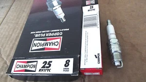 8 RV17YC GENUINE CHAMPION CONVENTIONAL,COPPER PLUS,RESISTOR SPARK PLUGS,NIB.12.7 - Picture 1 of 1