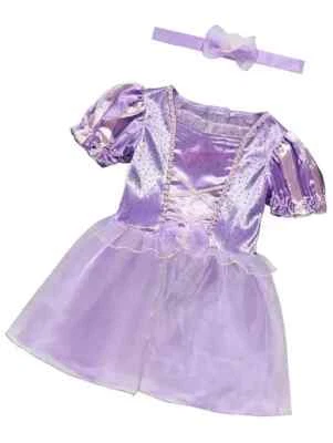 Bebé Niñas Disney Rapunzel Disfraz Vestido Elegante 6-12 Meses Púrpura TOTALMENTE NUEVO Foto 1 de 4