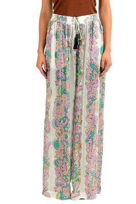 Pantalones para mujer Just Cavalli diseño gráfico pierna ancha US 4 IT 40 Foto 1 de 4