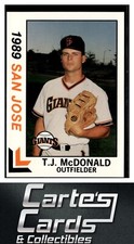 T.J. McDonald 1989 Best San Jose Giants #25  San Francisco