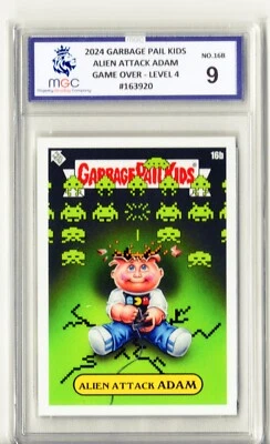 2024 - Garbage Pail Kids - Game Over Level 4 - 16b Alien Attack ADAM (MGC 9) - Image 1 of 2