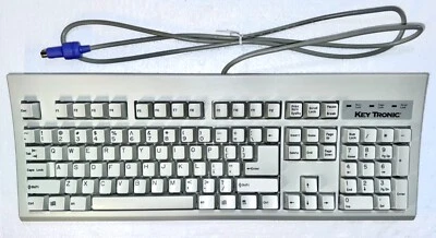 NIB 104-key Key Tronic PS2 wired keyboard (M/N KT800PS2US-C) (S/N C014901143) - Image 1 of 4