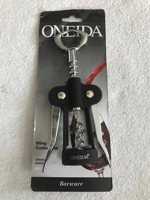 Oneida Wing Corkscrew Wine Bottle Opener 54051 Stainless - Brand New - Image 1 of 2