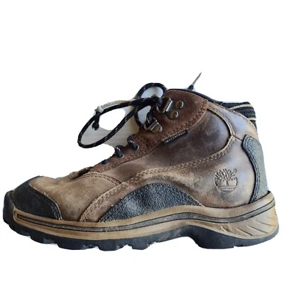 Timberland Kids Boys Junior Leather Lace Up Hiking Boots Size US 1.5 Brown - image 1 of 4