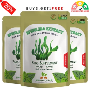 Spirulina Extract Capsule 600mg -Veg Cap-Immune System,Detox-100% Natural&Strong - Picture 1 of 5