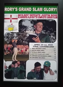 Rory McIlroy 2025 Masters Tournament champion - souvenir print - Picture 1 of 5