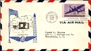 Scott C27 10 Cents Cargo Plane  Cachet Craft FDC - Typed Addr - Planty - C27-UNK - Picture 1 of 2