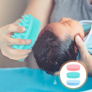 3Pcs Silicone Baby Bath Hair Brush Infant Massage Exfoliation Shower Brush - Bild 1 von 12