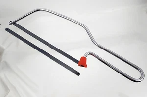 Metallsäge Eisensäge Handsäge Minigäge Werkstatt, m. 1 Ersatzblatt 24cm lang - Bild 1 von 8