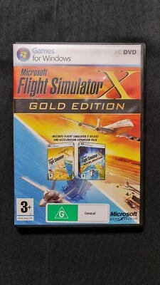 Microsoft Flight Simulator X 10 Gold Edition (PC DVD, 2006) Complete - Image 1 of 4