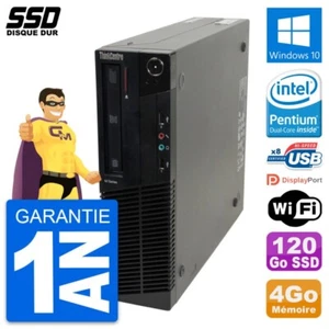 PC Lenovo ThinkCentre M82 SFF Intel G630 RAM 4Go SSD 120Go Windows 10 Wifi - Photo 1/3