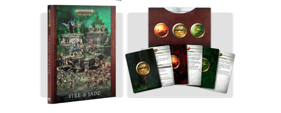 AoS 4.0 Spearhead: Fire & Jade Rules / Card Decks Warhammer NEW - Image 1 of 1