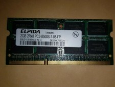 2GB DDR3  SO-DIMM 2Rx8 PC3-8500S   EBJ21UE8BAU0-AE-E Elpida
