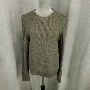 Lauren Ralph Lauren Sweater Womens XL Gray Cable Knit Long Sleeves Pullover - Picture 1 of 9