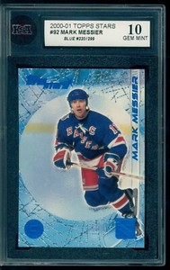 2000-01 Topps Stars #92 Mark Messier 220/299 KSA 10 Gem Mint