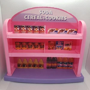 Mattel Barbie 1994 Supermarket Store Display Soda Cereal Cookies Replacement  - Picture 1 of 14