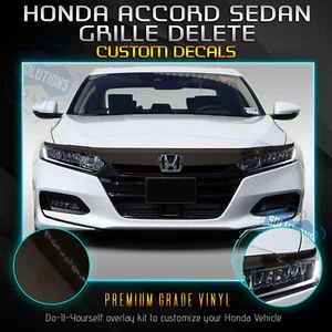 Fit 18-20 Accord Grille Chrome Delete Blackout Vinyl Kit Reflective Chrome Black - Bild 1 von 4