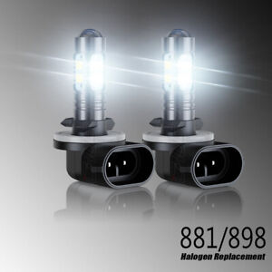 2 x ampoules phares DEL 100 W 881 pour Polaris Sportsman 500 550 570 600 700 800 XP