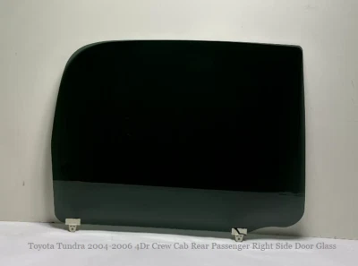 Fits Toyota Tundra 2004-2006 4Dr Crew Cab Rear Passenger Right Side Door Glass Foto 1 de 2