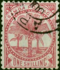 Samoa 1890 1s Rose-Carmine SG47 V.F.U