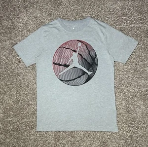 Nike Air Jordan Boy’s T-Shirt JUMPMAN Ball Graphic Tee S/S Crew Neck Size L - Picture 1 of 21