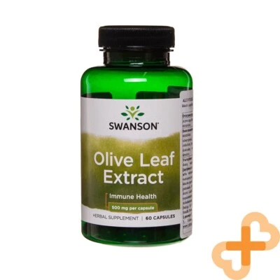 Swanson Olive Blatt Extrakt 500mg 60 Kapseln Immune Gesundheit Kräuter Ergänzung - Bild 1 von 4