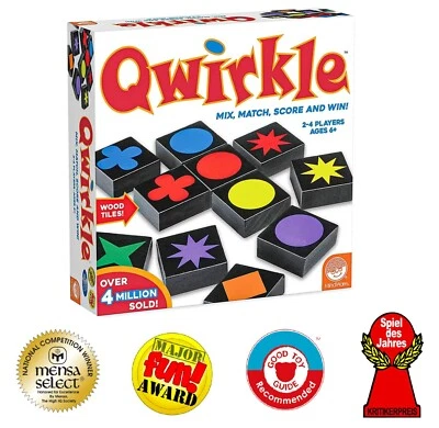 Qwirkle Family Board Game 2-4 Players Ages 5+ Mindware (UK Edition) - Image 1 of 4