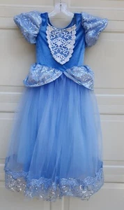ELSA Frozen Inspired Blue Sparkle Dress Costume Size Read Measurements - Picture 1 of 12